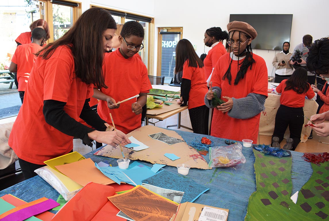 Young carers created their own superheroes as part of inspired arts Lambeth