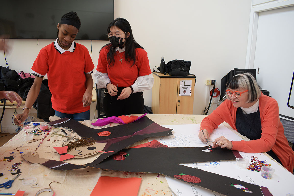 Young carers created their own superheroes as part of inspired arts Lambeth
