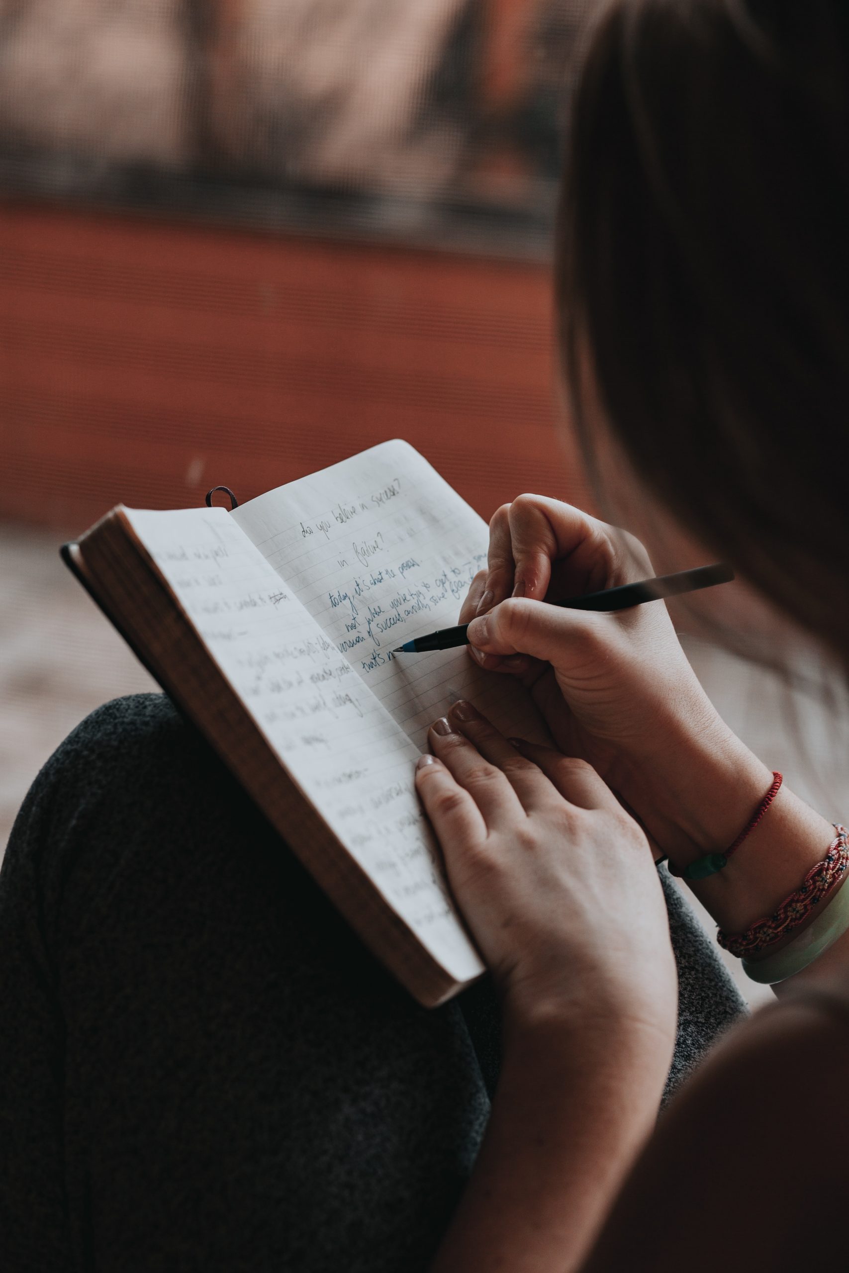 picture of a person writing