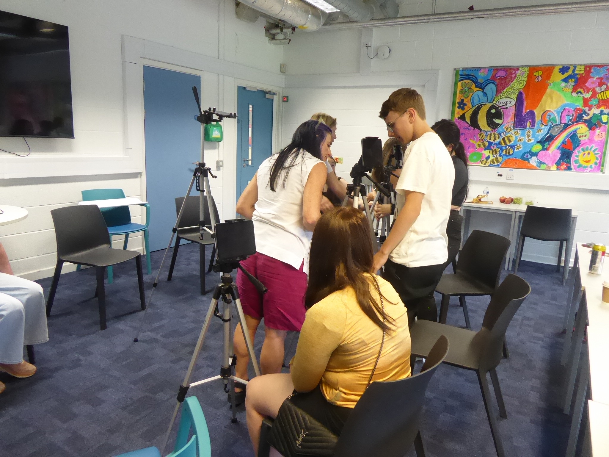 Children in care taking part in an our:voices photography project