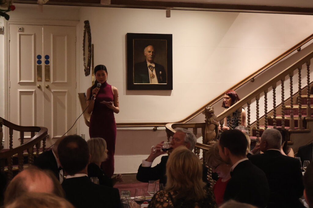 Create Youth Ambassador Abi giving a speech at Create's annual Gala