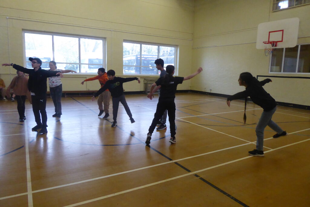 Young carers taking part in a radio drama project.