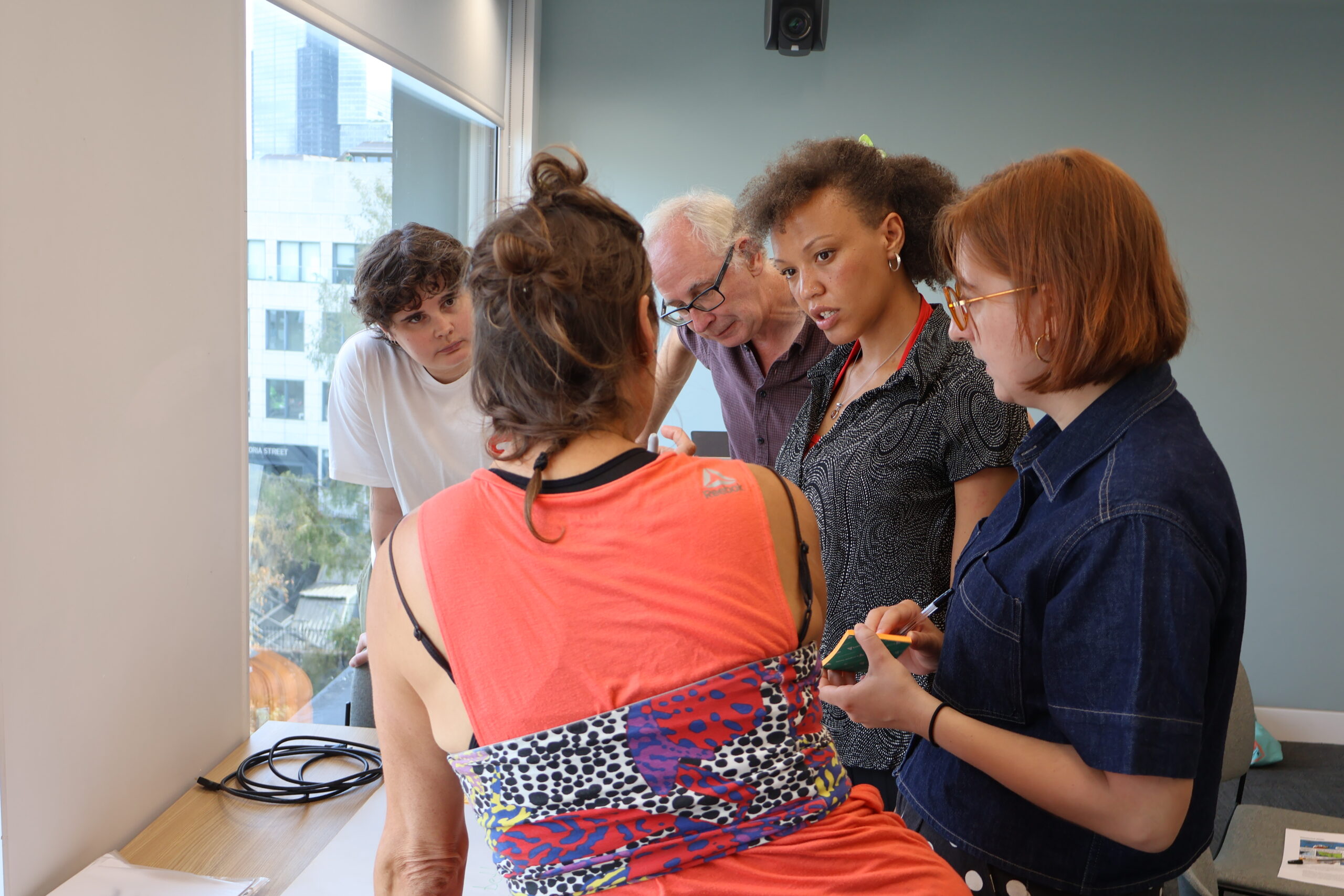 Participants taking part in a Create professional development session